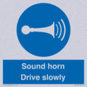 sound-horn-drive-slowly-warehousing-and-delivery-sign~
